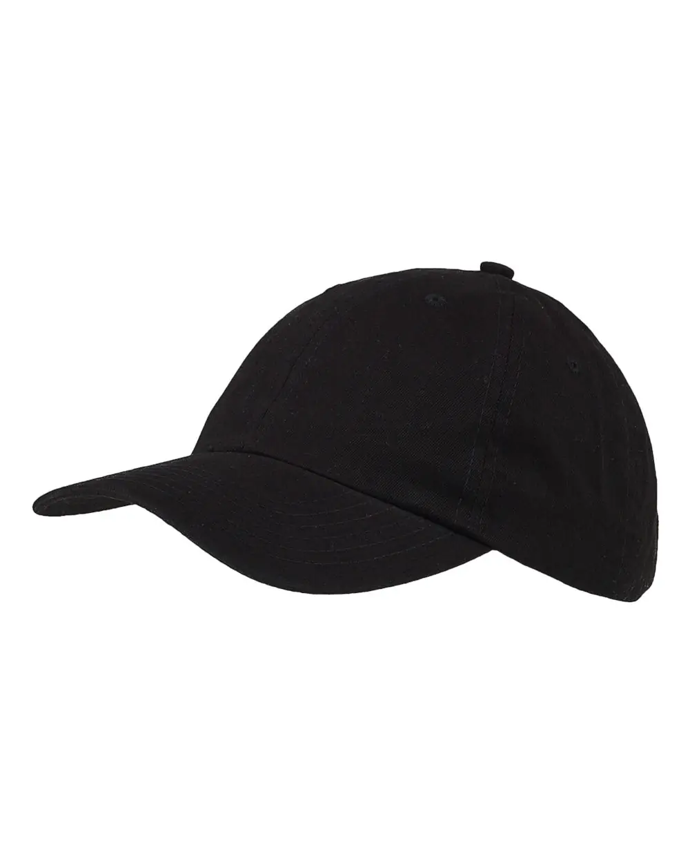 Big Accessories Classic Brushed Twill Cap in Black