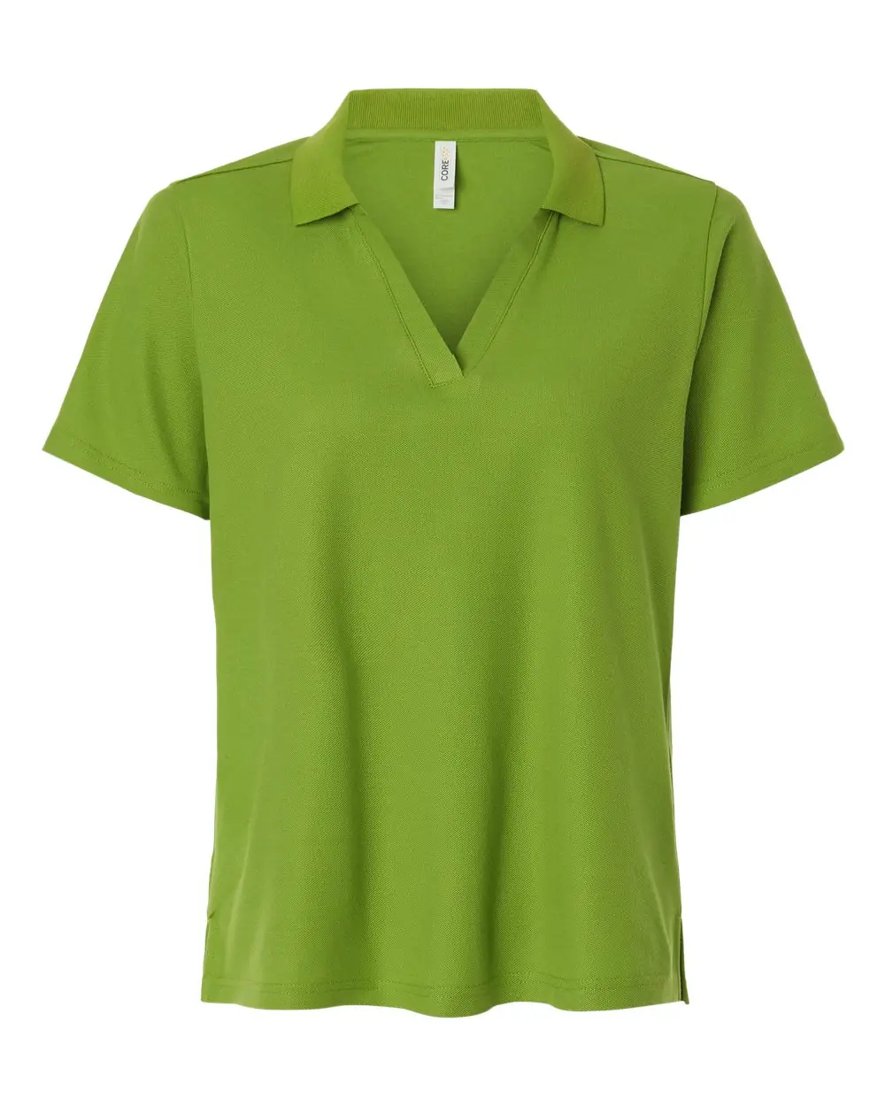 CORE365 Women's Resolve CVC Performance Pique Polo in Acid Green