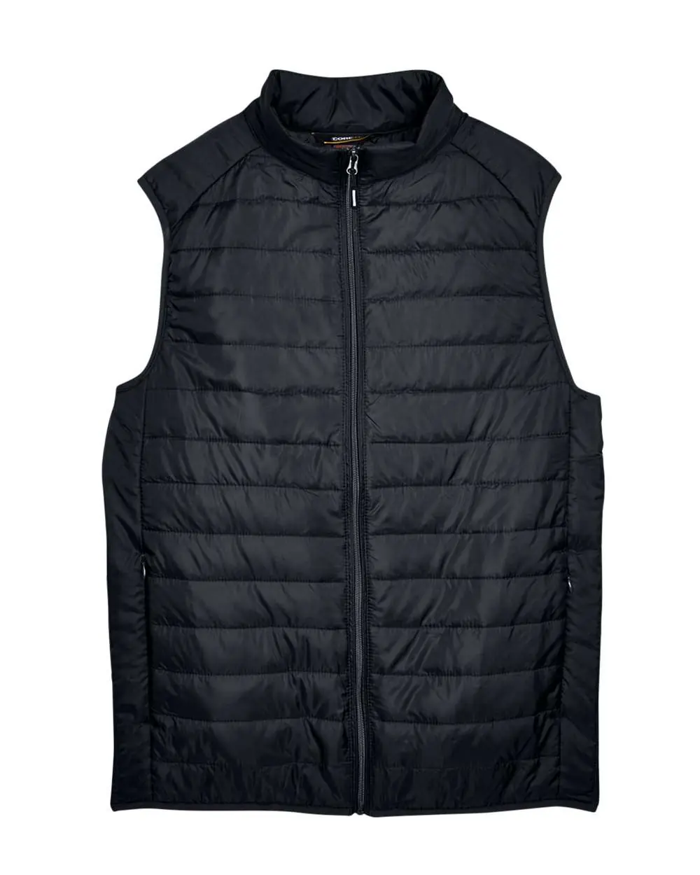 CORE365 Men's Prevail Packable Puffer Vest in Black