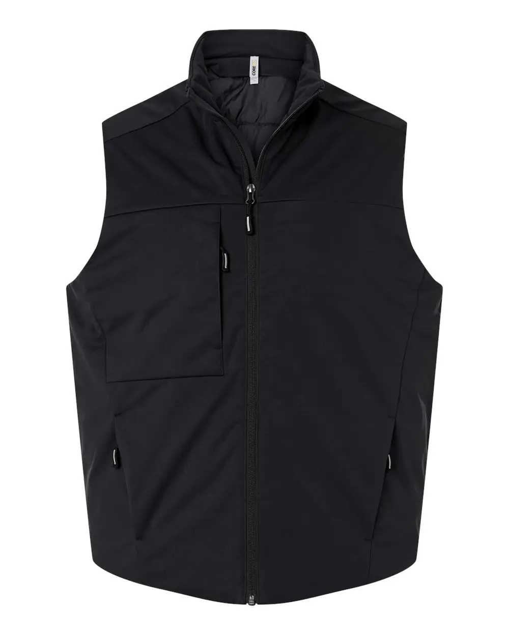 CORE365 Unisex Techno Lite Flat-Fill Insulated Vest in Black