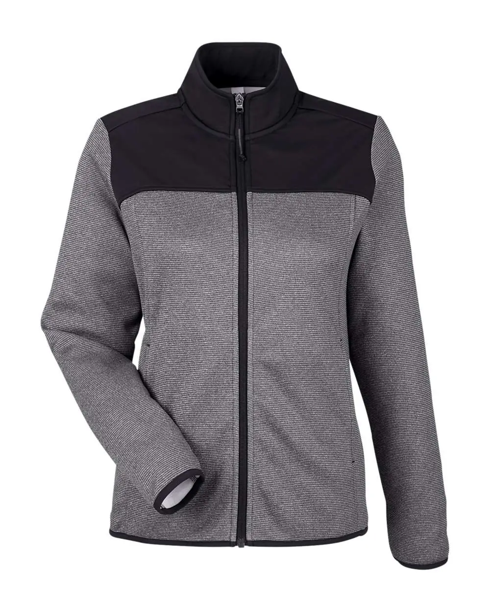 CORE365 Women's Venture Heathered Stripe Hybrid Jacket