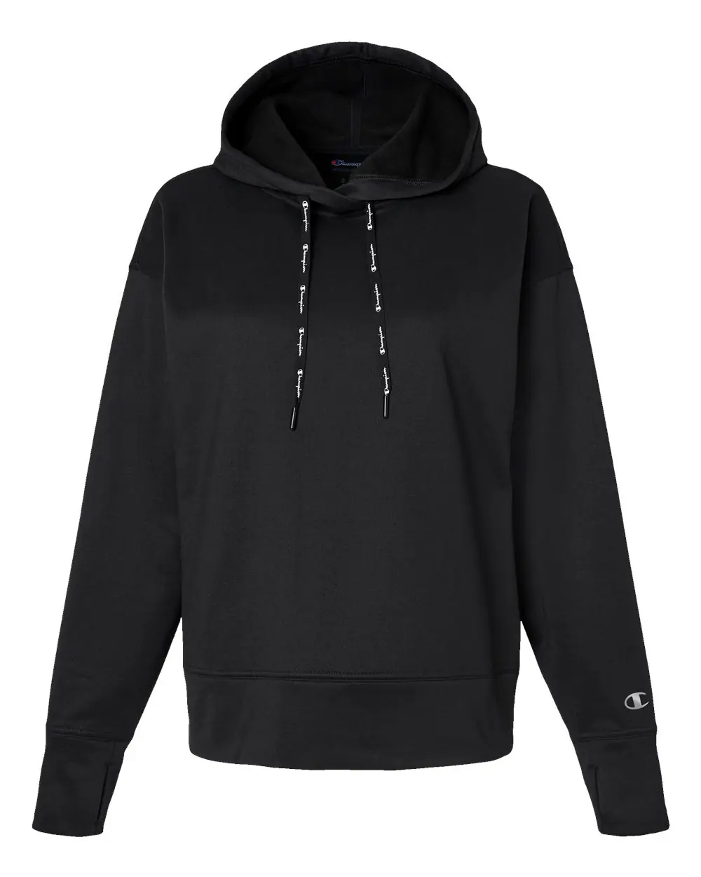 Champion Women's Sport Hooded Sweatshirt in Black