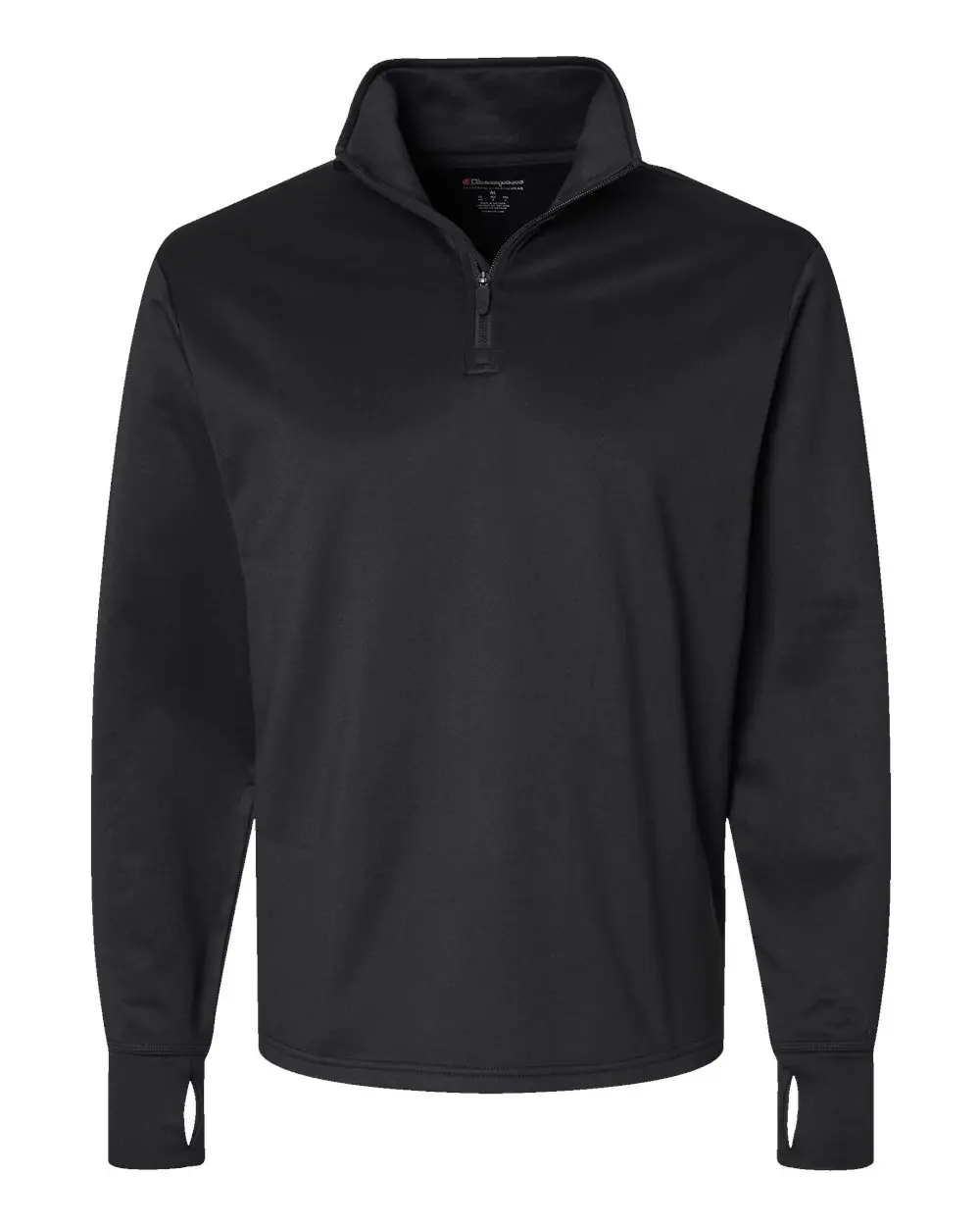 Champion Unisex Sport Quarter-Zip Pullover in Black