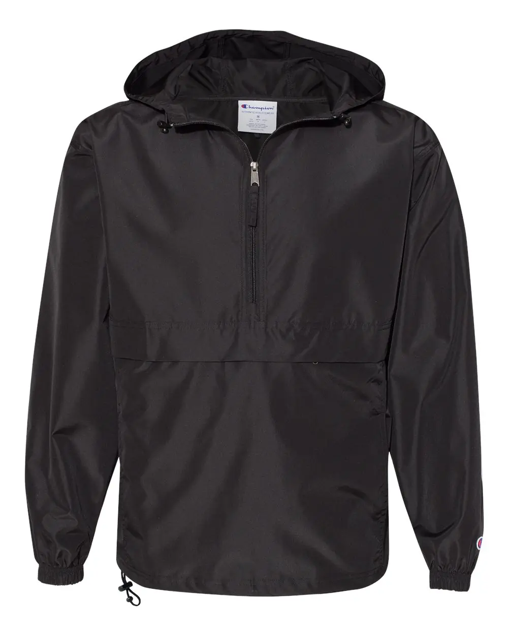 Champion Unisex Packable Anorak Jacket in Black