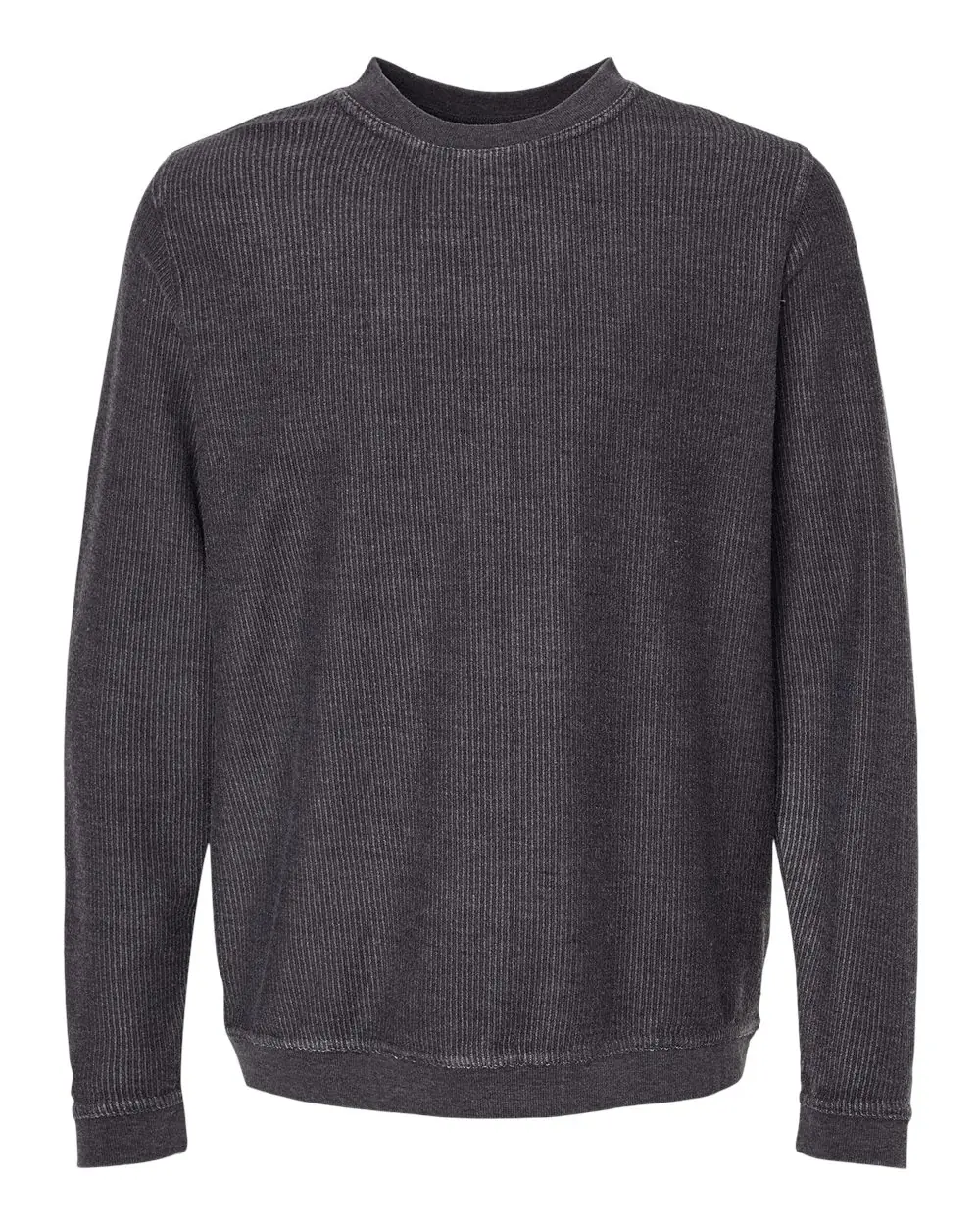 Boxercraft Unisex Corded Crewneck Sweatshirt in Black