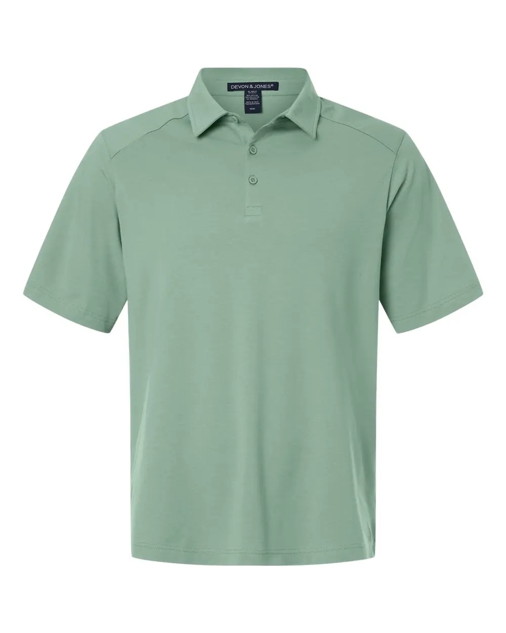 Devon & Jones Men's Seaton Pebble Textured Polo in Balsam Green