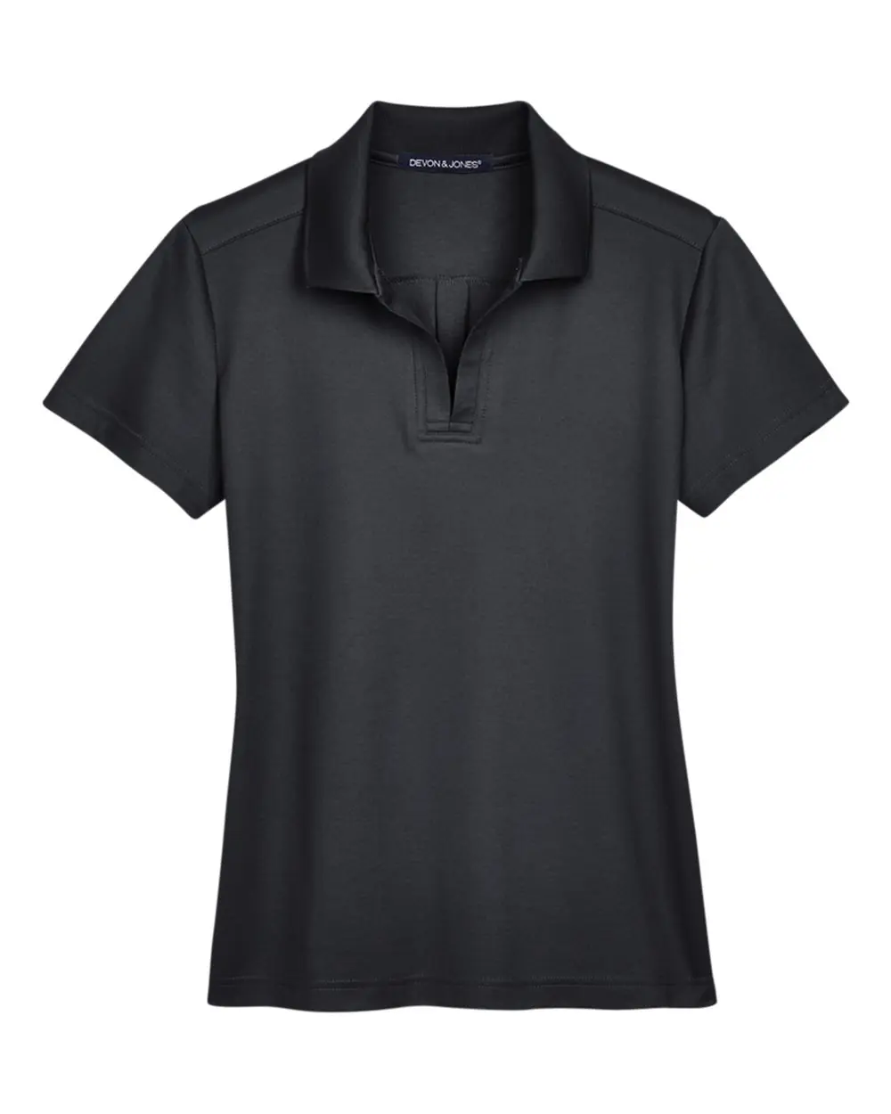 Devon & Jones Women's CrownLux Performance® Plaited Polo in Black
