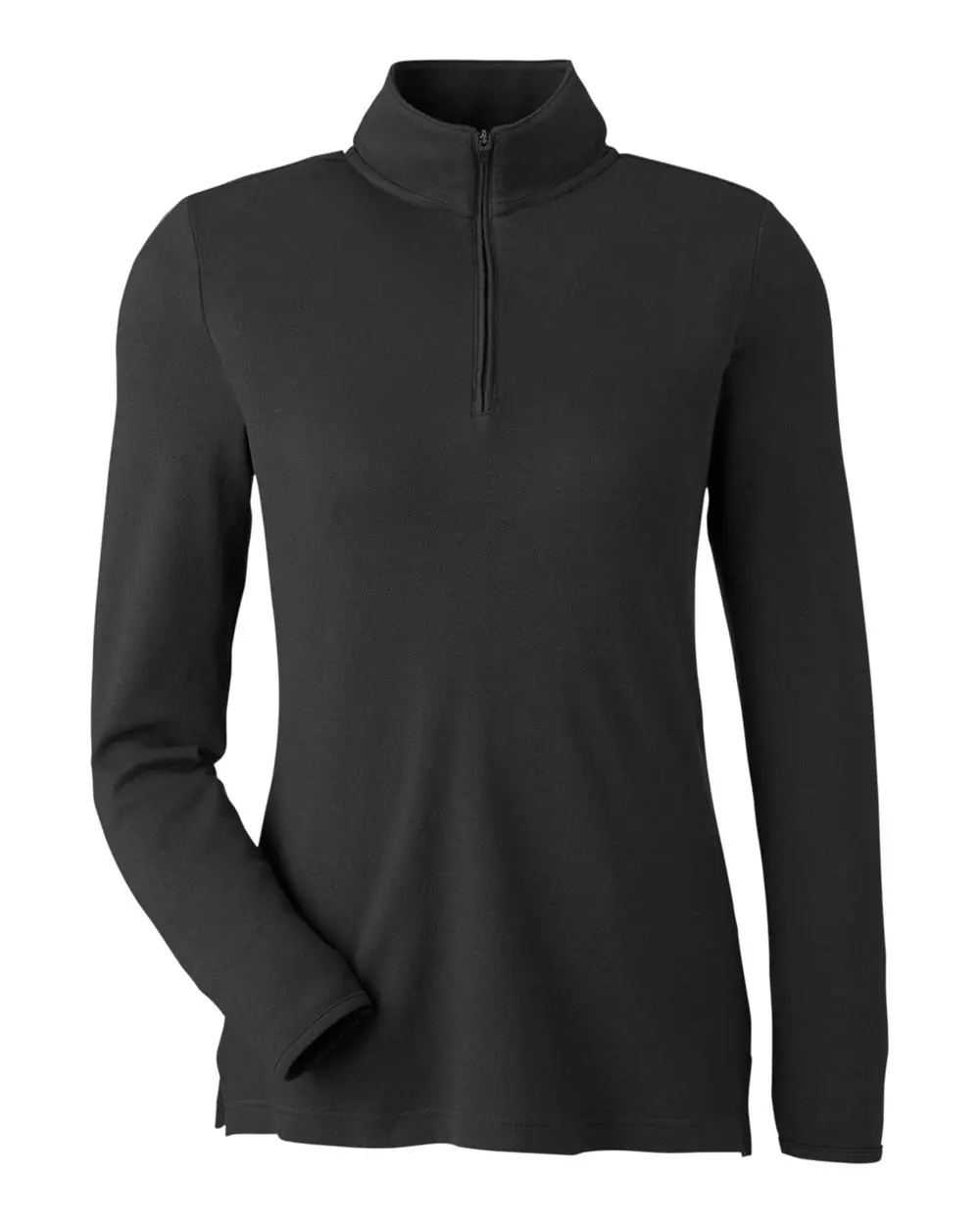 Devon & Jones Women's New Classics® Performance Quarter-Zip Pullover in Black