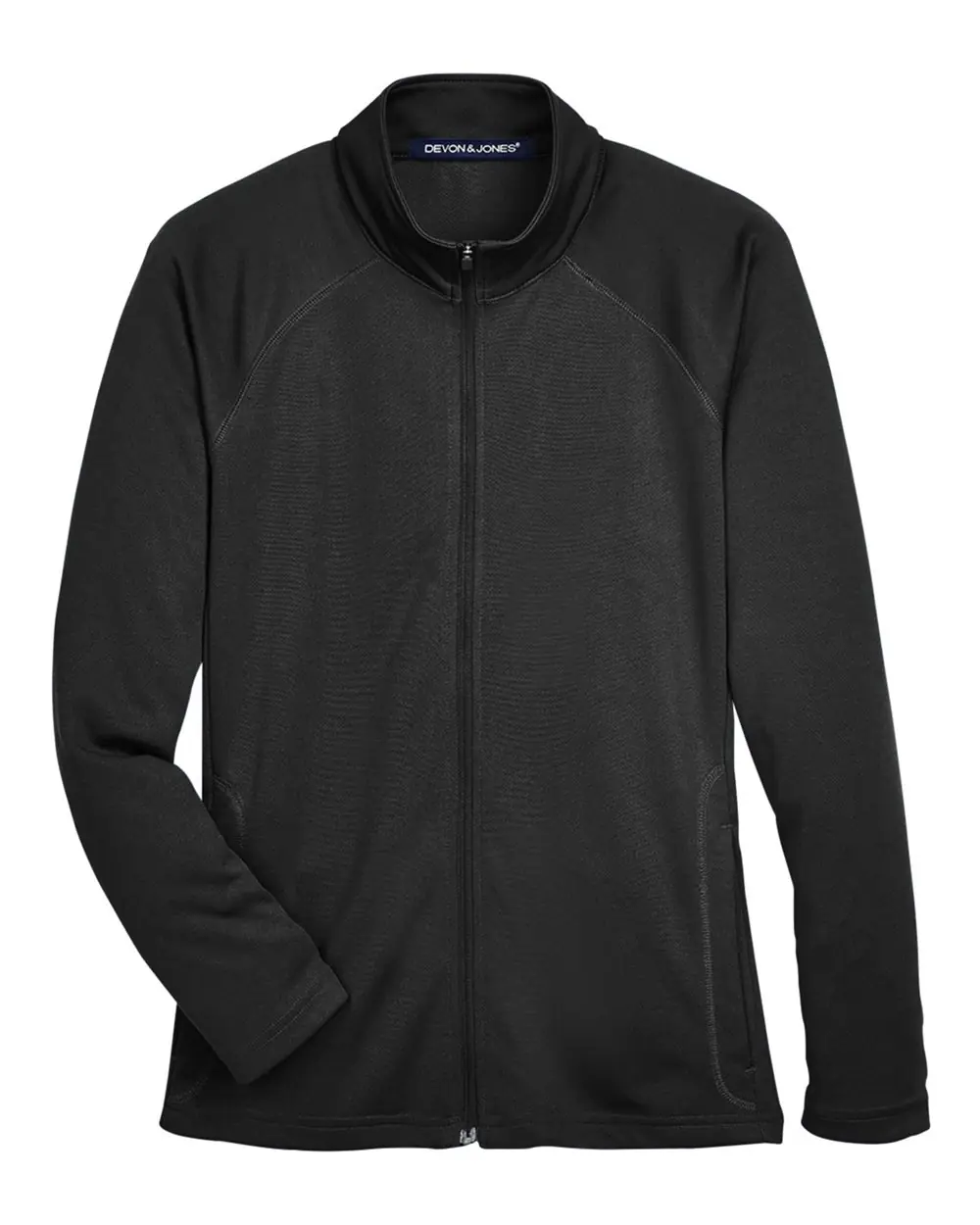Devon & Jones Women's Stretch Tech-Shell® Compass Full-Zip Jacket in Black