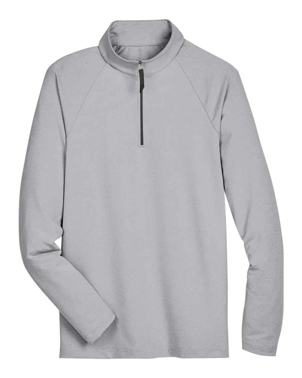 Devon & Jones Men's CrownLux Performance® Clubhouse Micro-Stripe Quarter-Zip Pullover in Black