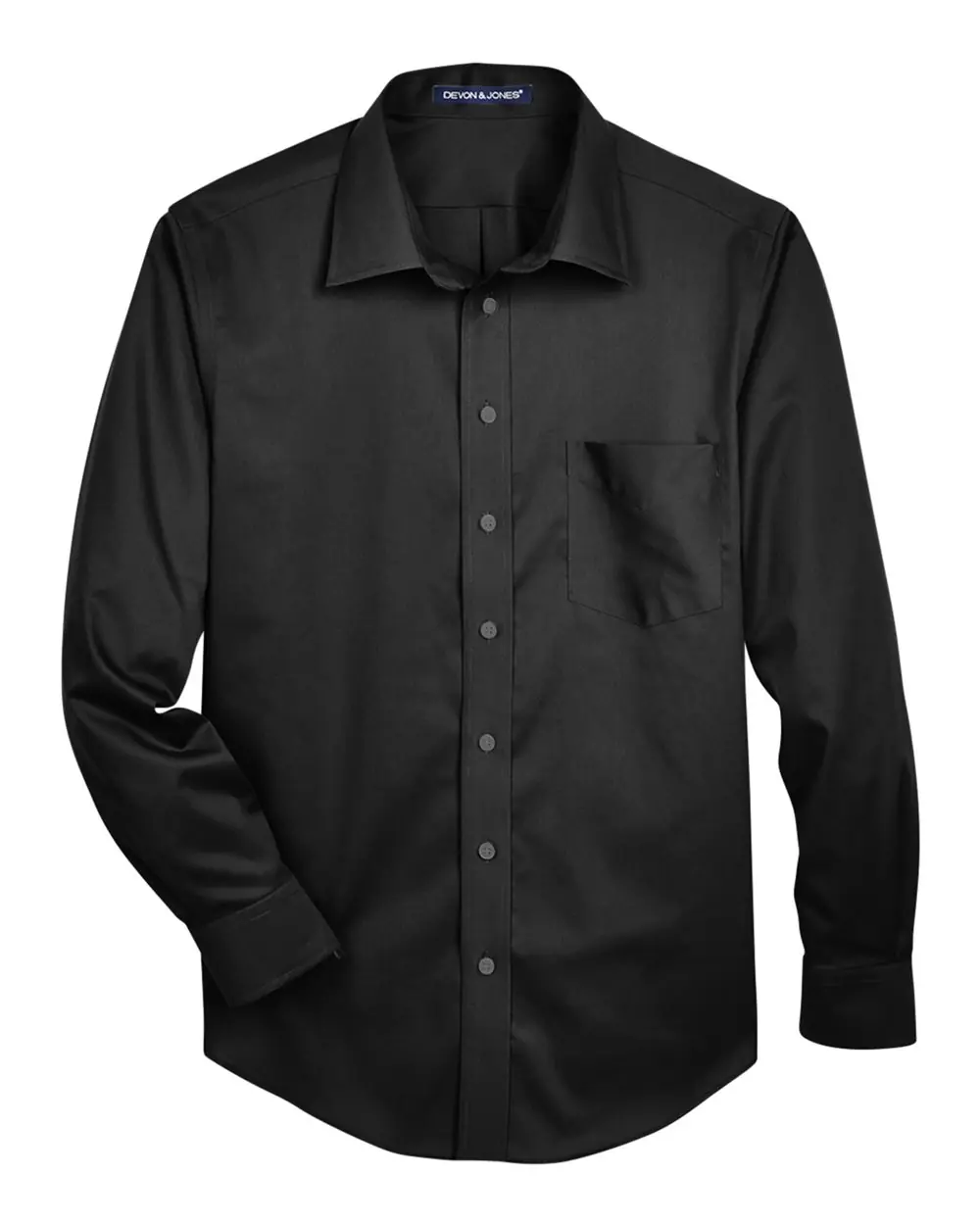 Devon & Jones Men's Tall Crown Collection® Solid Stretch Twill Woven Dress Shirt