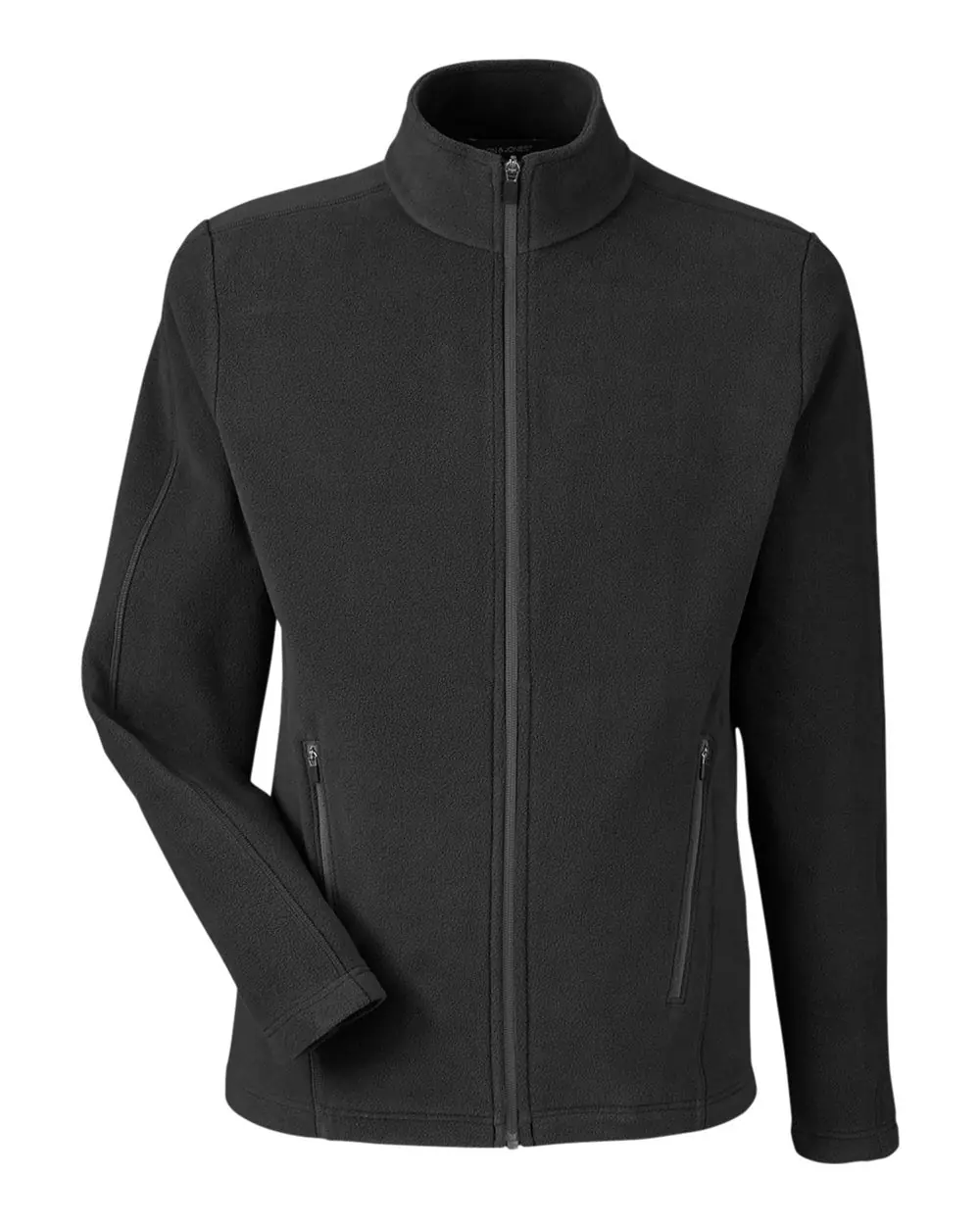 Devon & Jones Men's CrownLux Performance® Fleece Full-Zip Jacket in Black