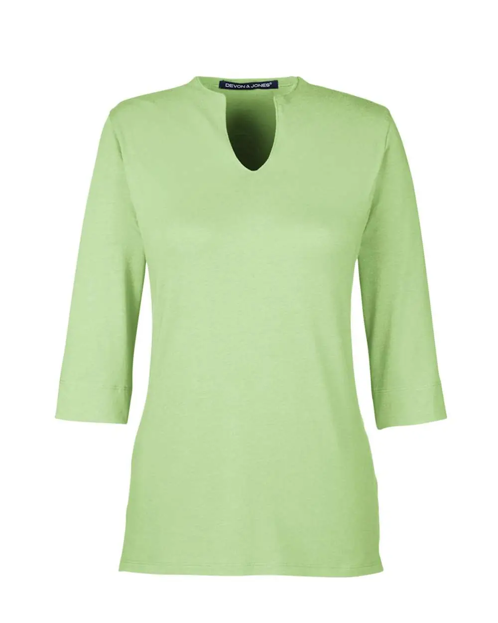 Devon & Jones Women's Perfect Fit™ Tailored Open Neckline Top in Lime