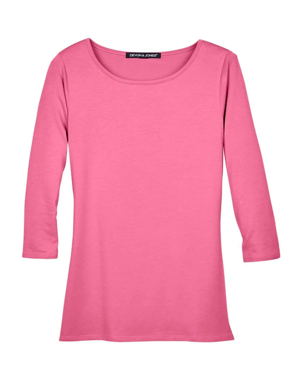 Devon & Jones Women's Perfect Fit™ Ballet Bracelet-Length Knit Top in Charity Pink