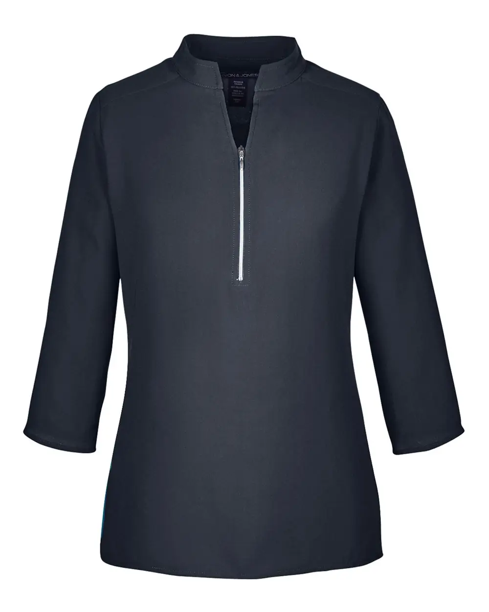 Devon & Jones Women's Perfect Fit™ Three-Quarter Sleeve Crepe Tunic in Black