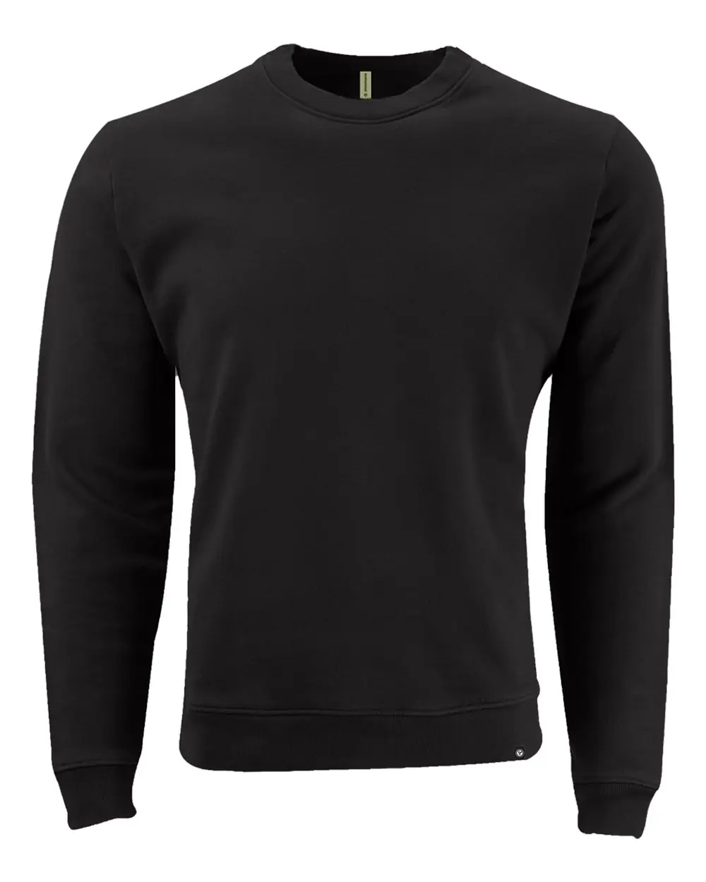 econscious Unisex Motion Crewneck Sweatshirt in Black
