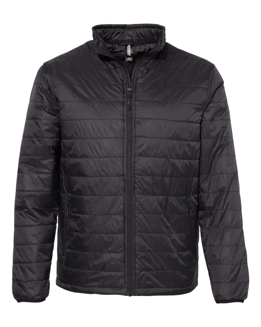 Independent Trading Co. Men's Puffer Jacket in Black