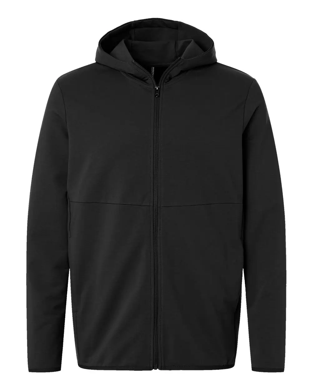 Independent Trading Co. Unisex Perform Full-Zip Hooded Sweatshirt in Black
