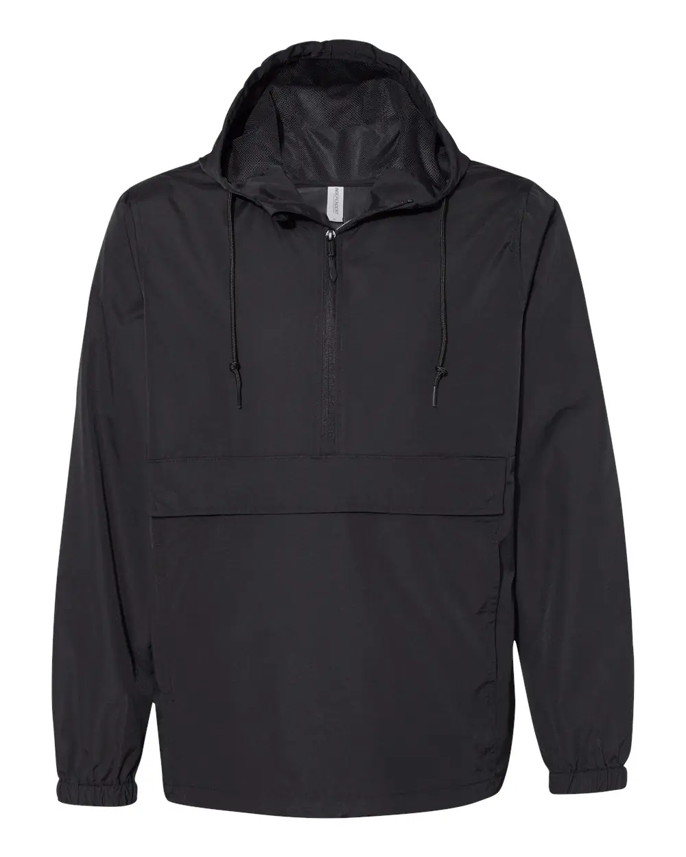 Independent Trading Co. Men's Nylon Anorak in Black