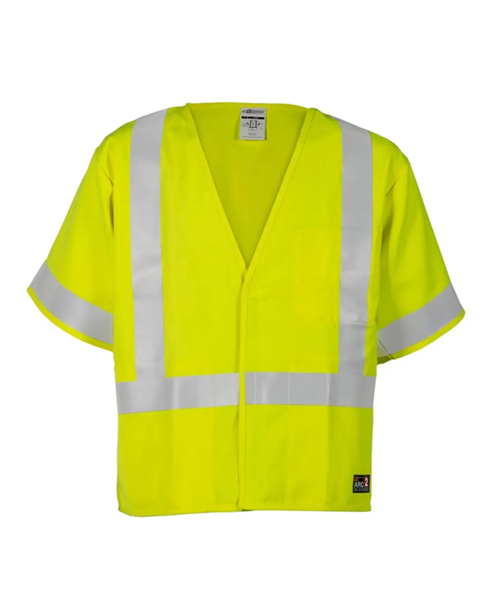 Kishigo Men's Flame Resistant Economy Vest in Lime