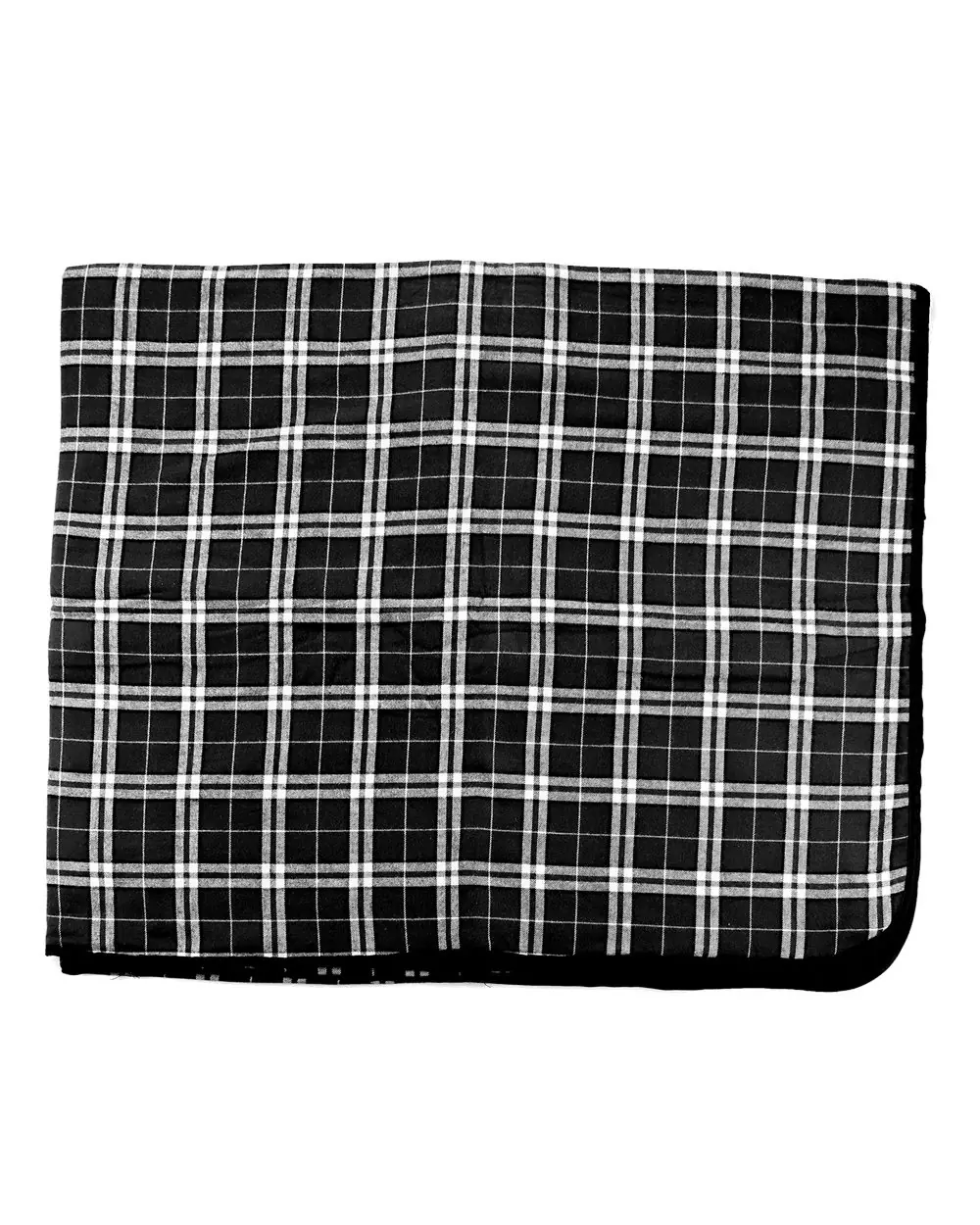 Boxercraft Flannel Blanket in Black/ White