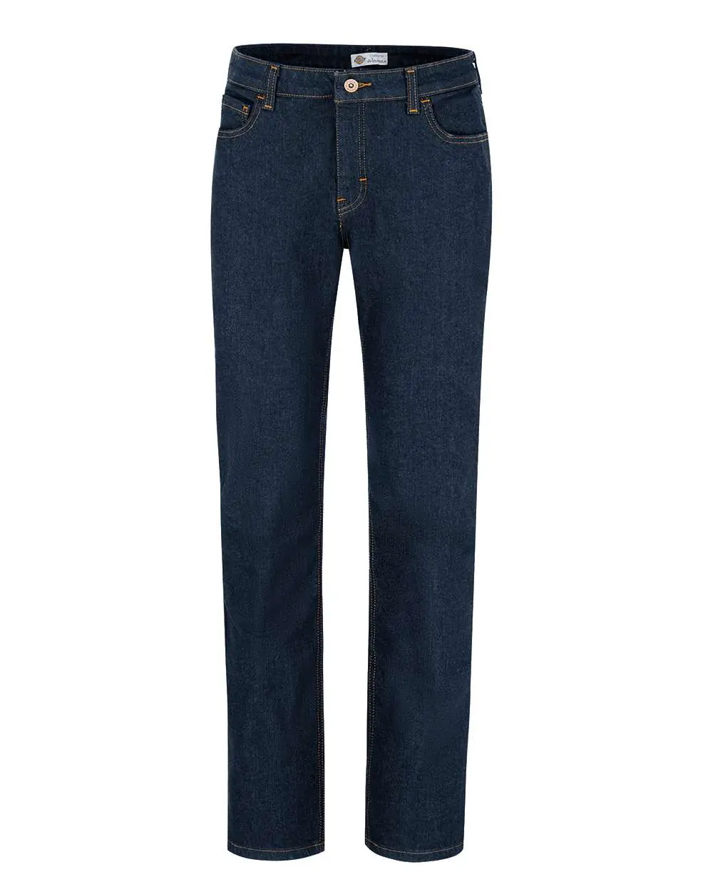 Dickies Women's Industrial 32" Inseam 5-Pocket Flex Jeans in Indigo Blue