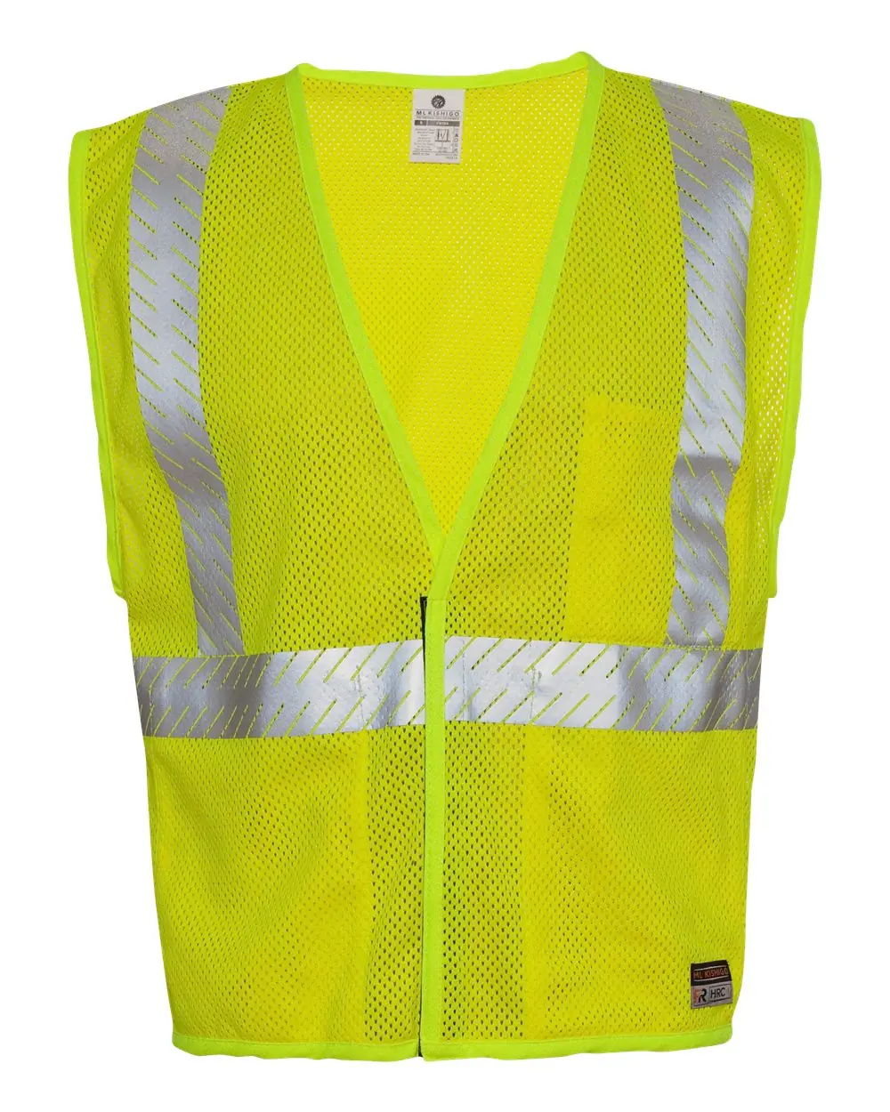 Kishigo Men's Flame Resitant Breathable Mesh Vest in Lime