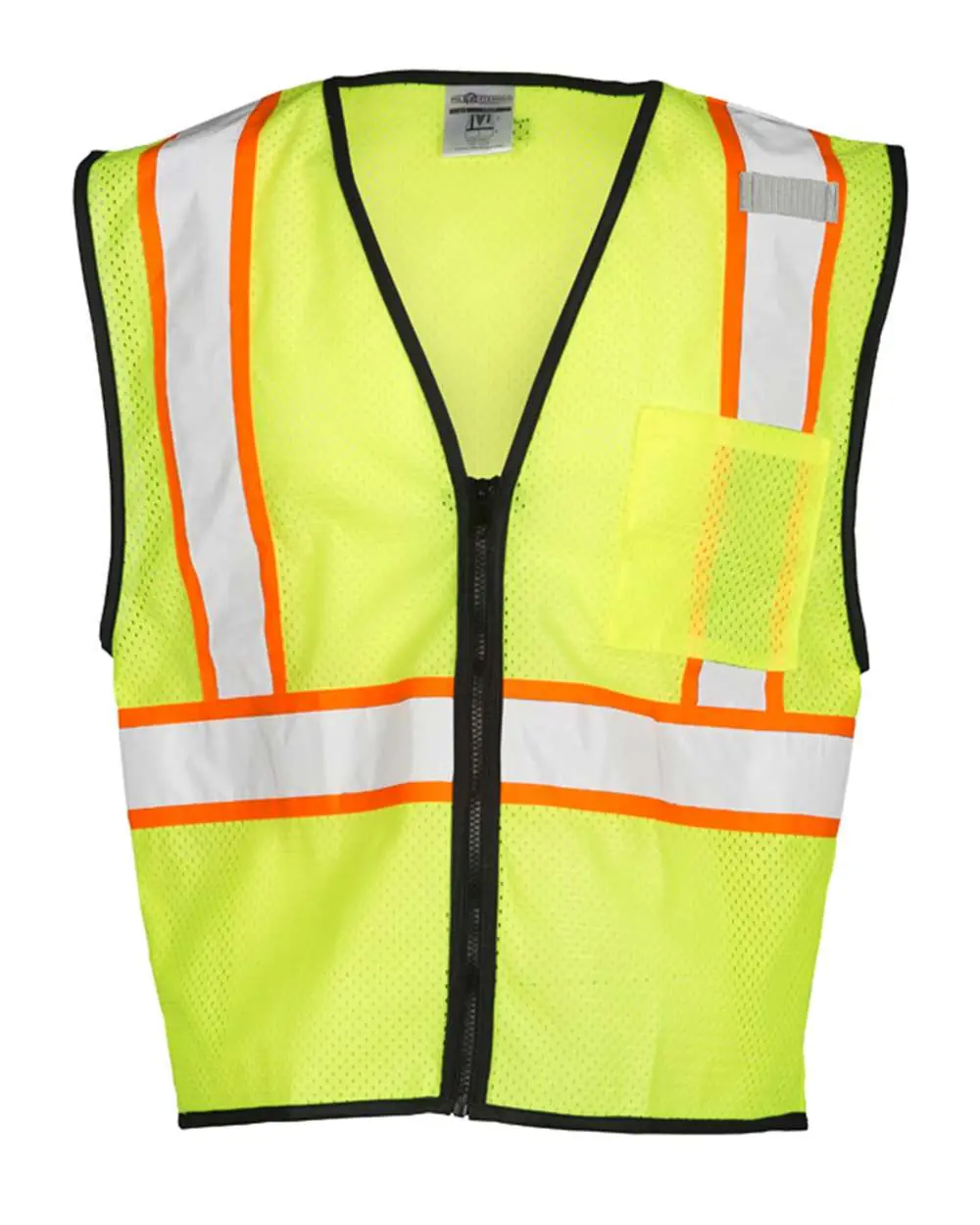Kishigo Unisex Chemically Treated Contrast Mesh Vest in Lime