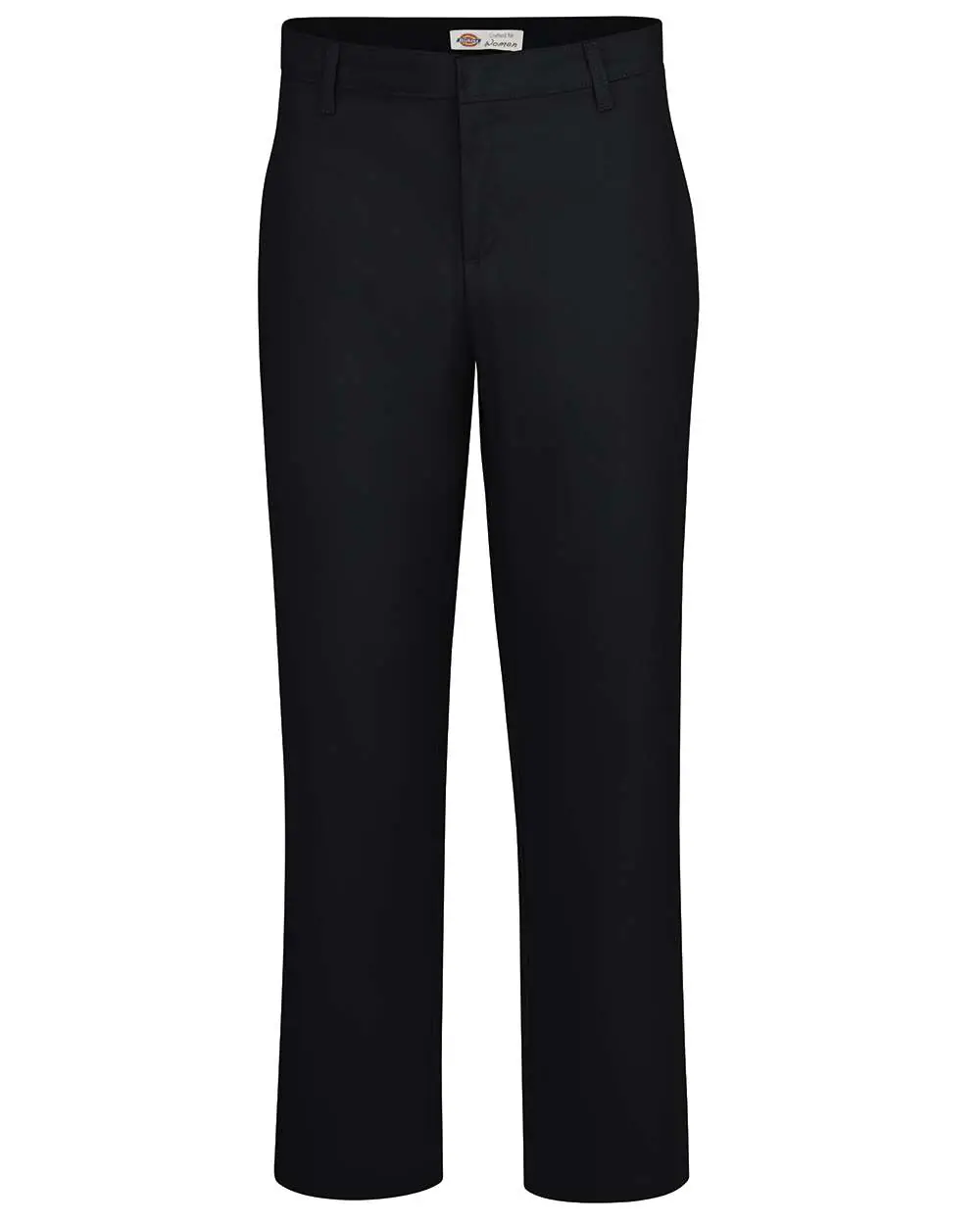 Dickies Women's Plus Sizes Premium Flat Front Pants in Black