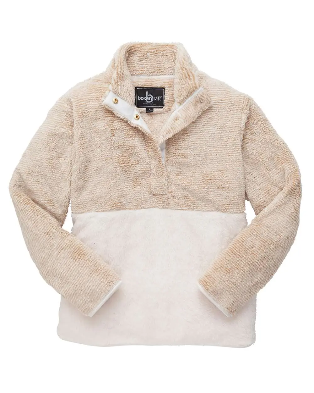 Boxercraft Unisex Fuzzy Half-Snap Fleece Pullover