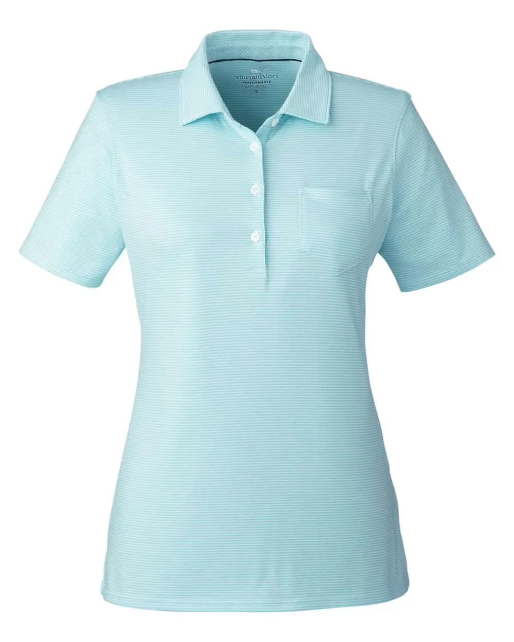 vineyard vines Women's Fanshell Polo in Crystal Blue