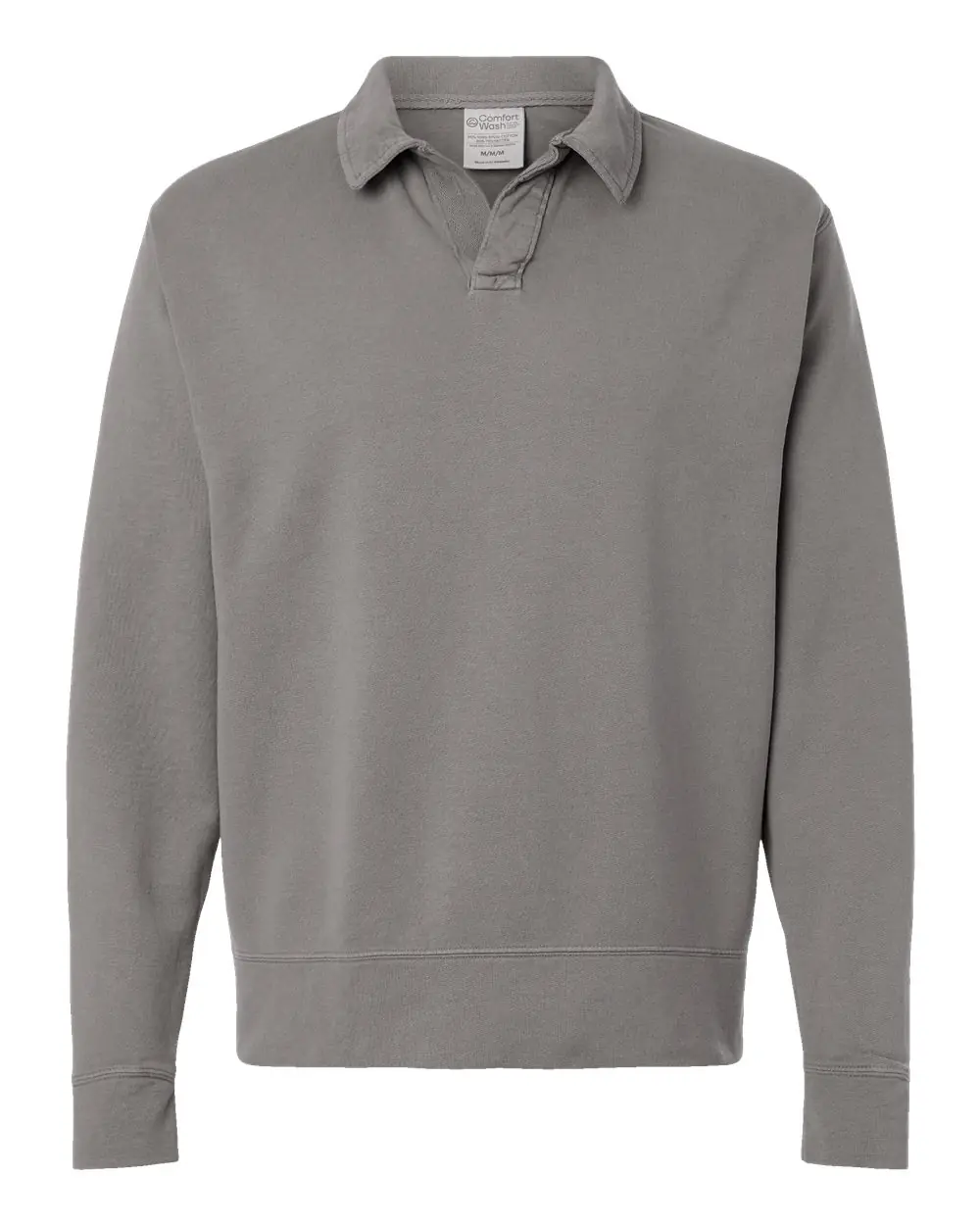 ComfortWash by Hanes Unisex Garment-Dyed Polo Collar Sweatshirt