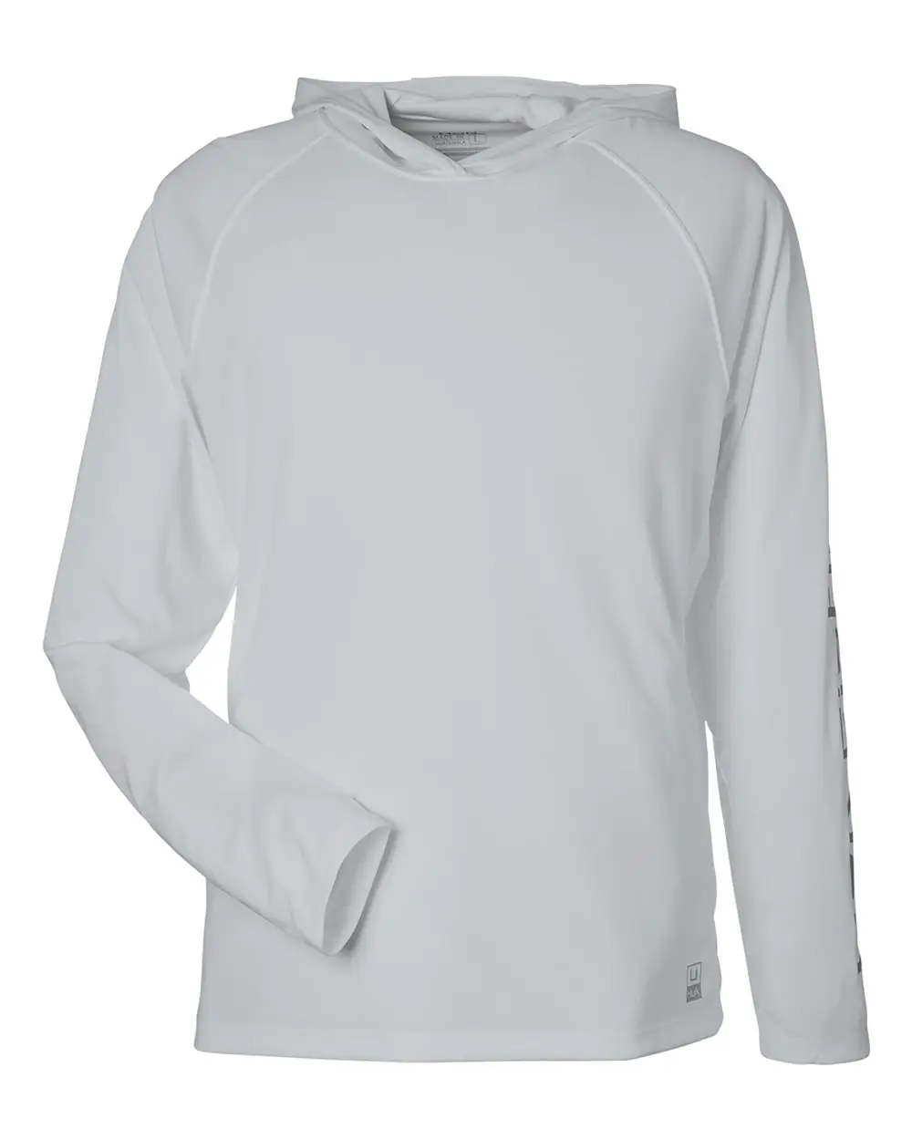 HUK Men's LoPro Pursuit Long Sleeve Hooded T-Shirt in Harbor Mist
