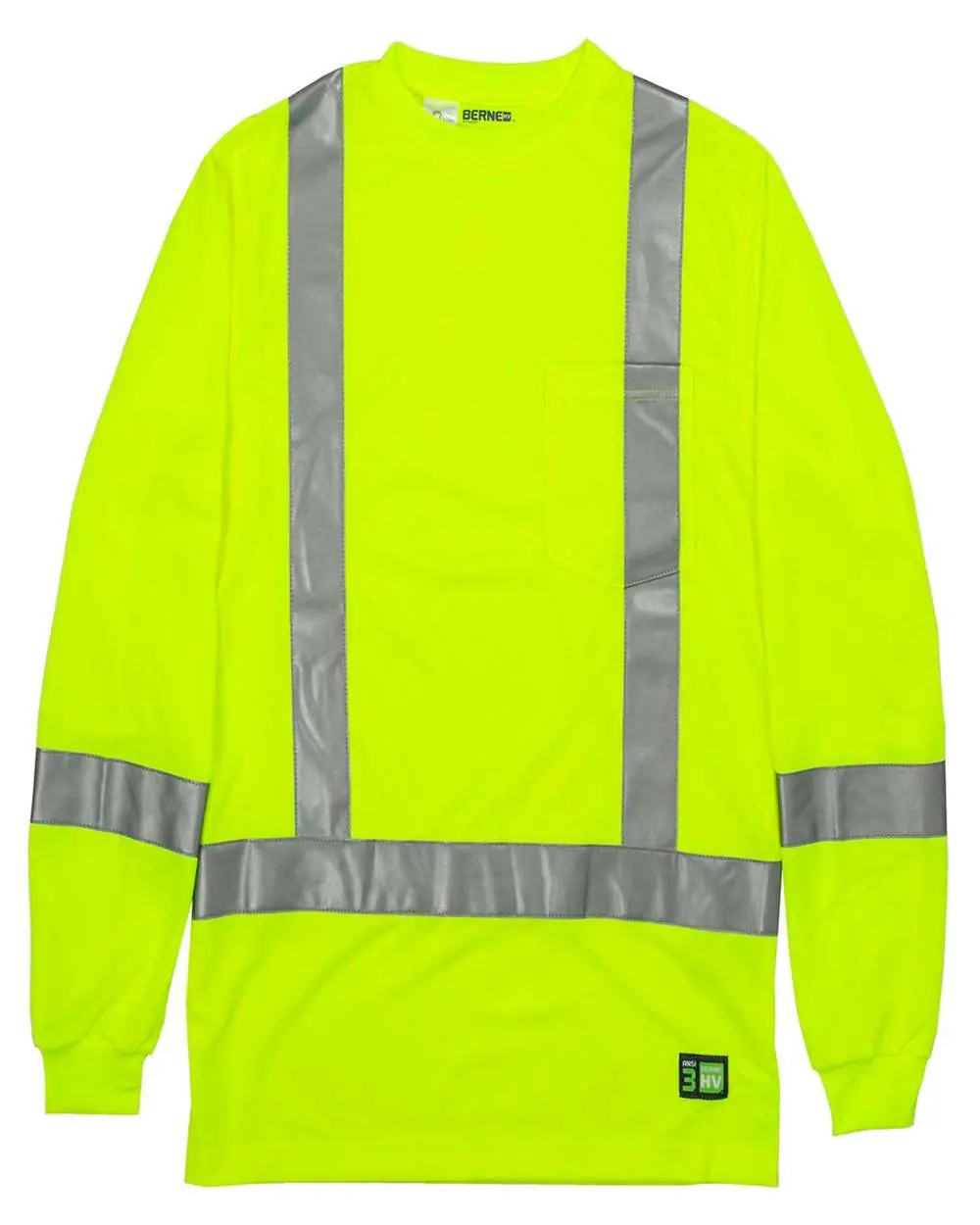 Berne Apparel Men's Tall Hi-Vis Class 3 Performance T-Shirt