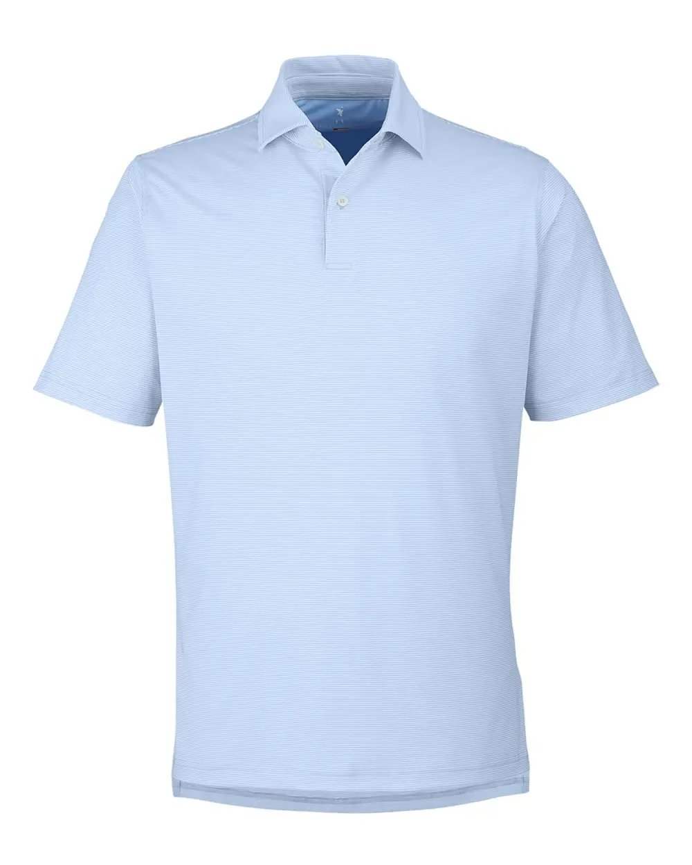 Fairway & Greene Men's USA Made Mini Stripe Tech Polo in Bluff