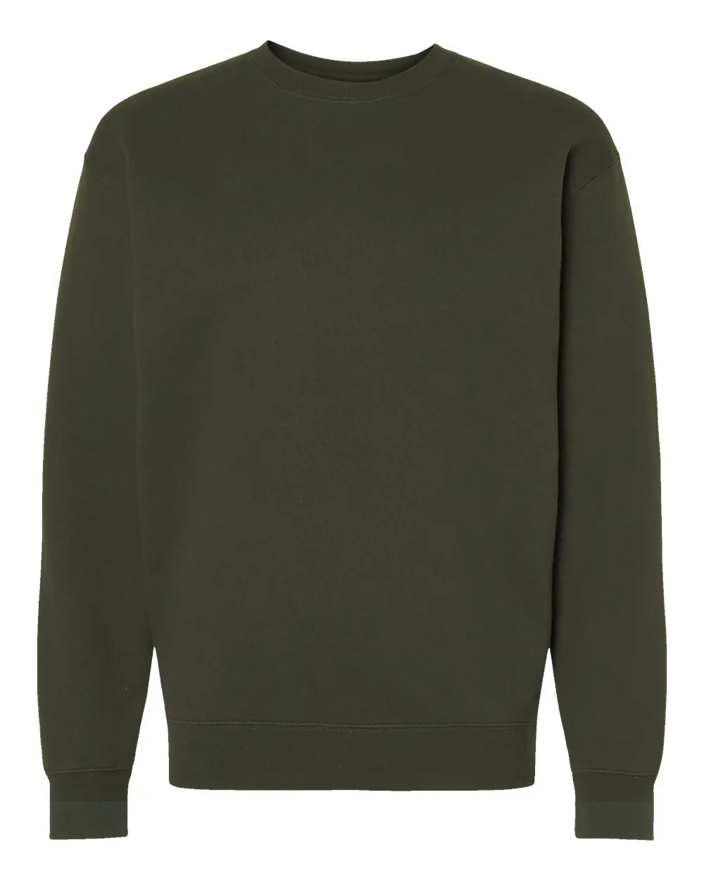 Independent Trading Co. Unisex Heavyweight Crewneck Sweatshirt in Army