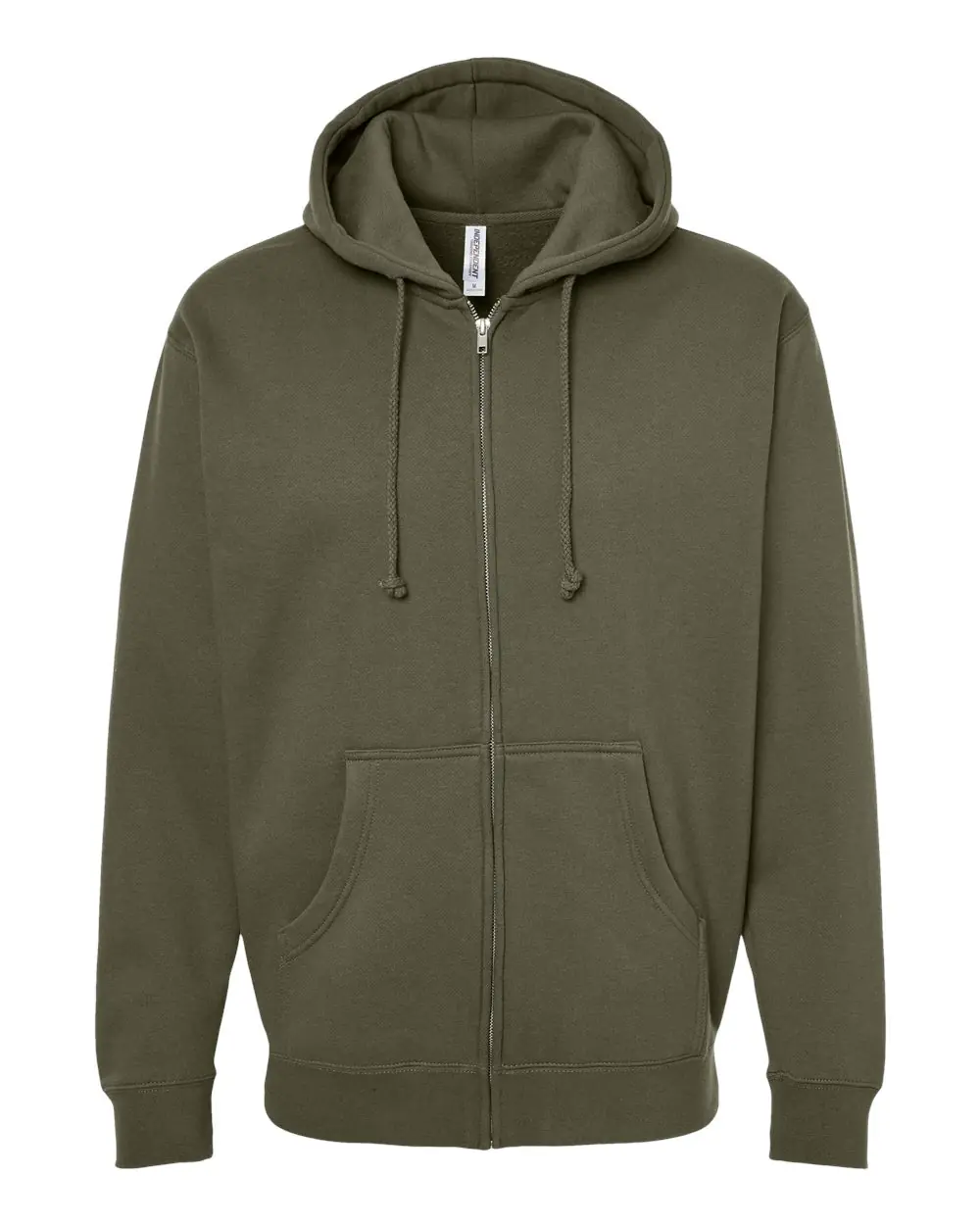 Independent Trading Co. Unisex Heavyweight Full-Zip Hooded Sweatshirt in Army