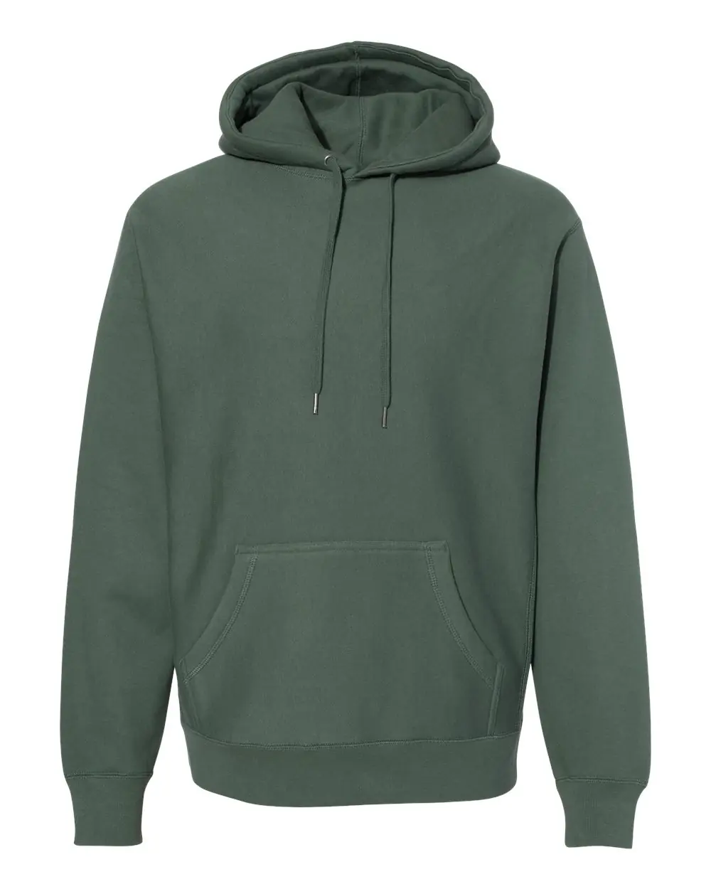 Independent Trading Co. Unisex Legend Premium Heavyweight Cross-Grain Hooded Sweatshirt in Alpine Green