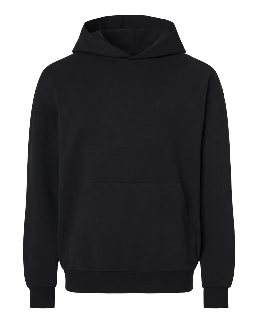 Independent Trading Co. Lux Heavyweight Modal Hooded Sweatshirt in Black