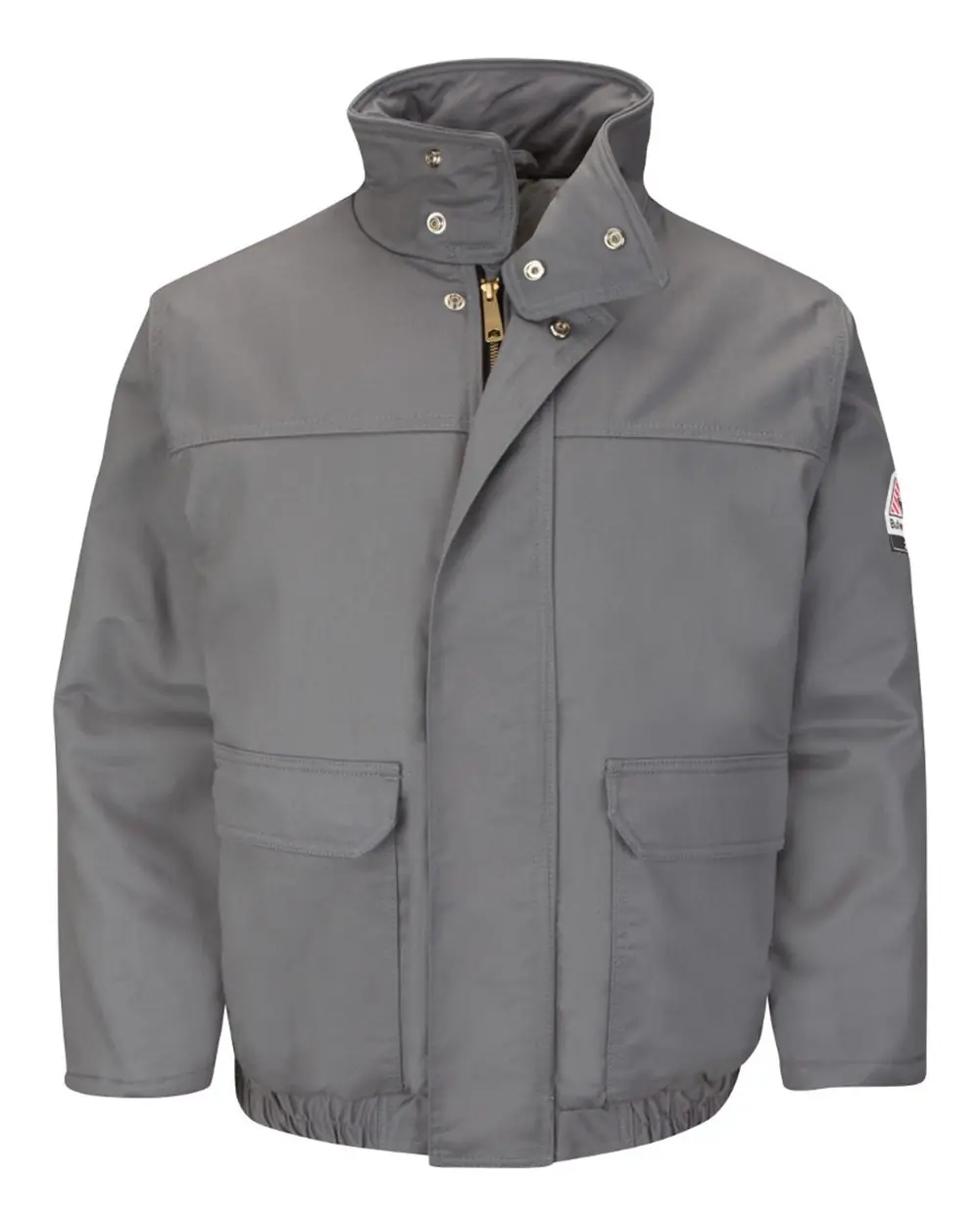 Bulwark Men's Insulated Bomber Jacket in GY-Grey