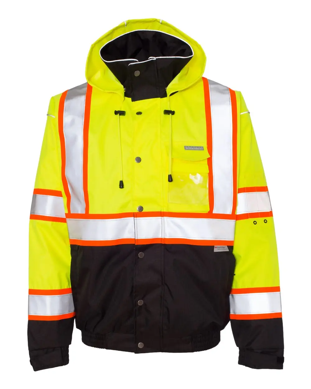 Kishigo Unisex Premium Brilliant Series® Bomber Jacket in Lime