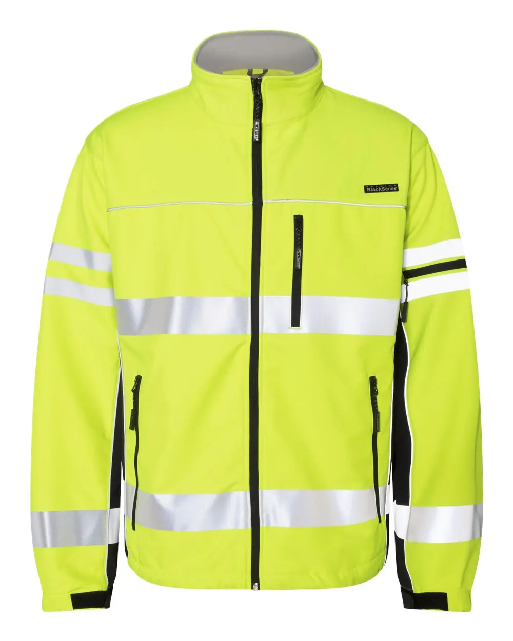 Kishigo Unisex Premium Black Series® Class 3 Soft Shell Jacket in Lime