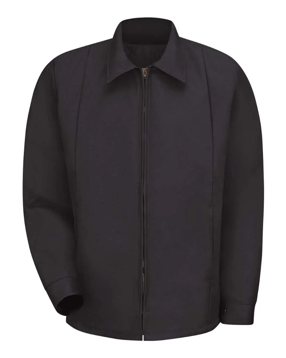 Red Kap Men's Tall Perma-Lined Panel Jacket in Black