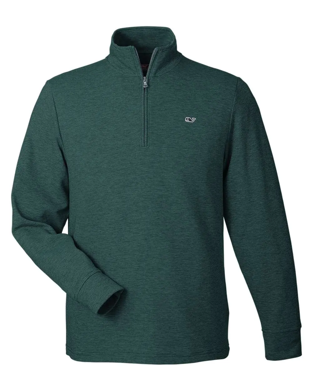 vineyard vines Men's Saltwater Quarter-Zip Pullover in Charleston Green