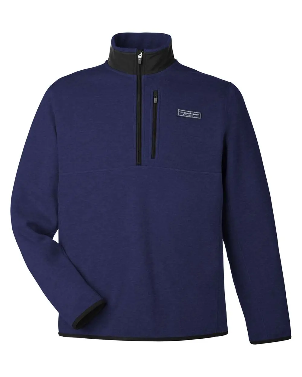vineyard vines Men's Mountain Sweaterfleece Quarter-Zip Pullover in Nautical Navy