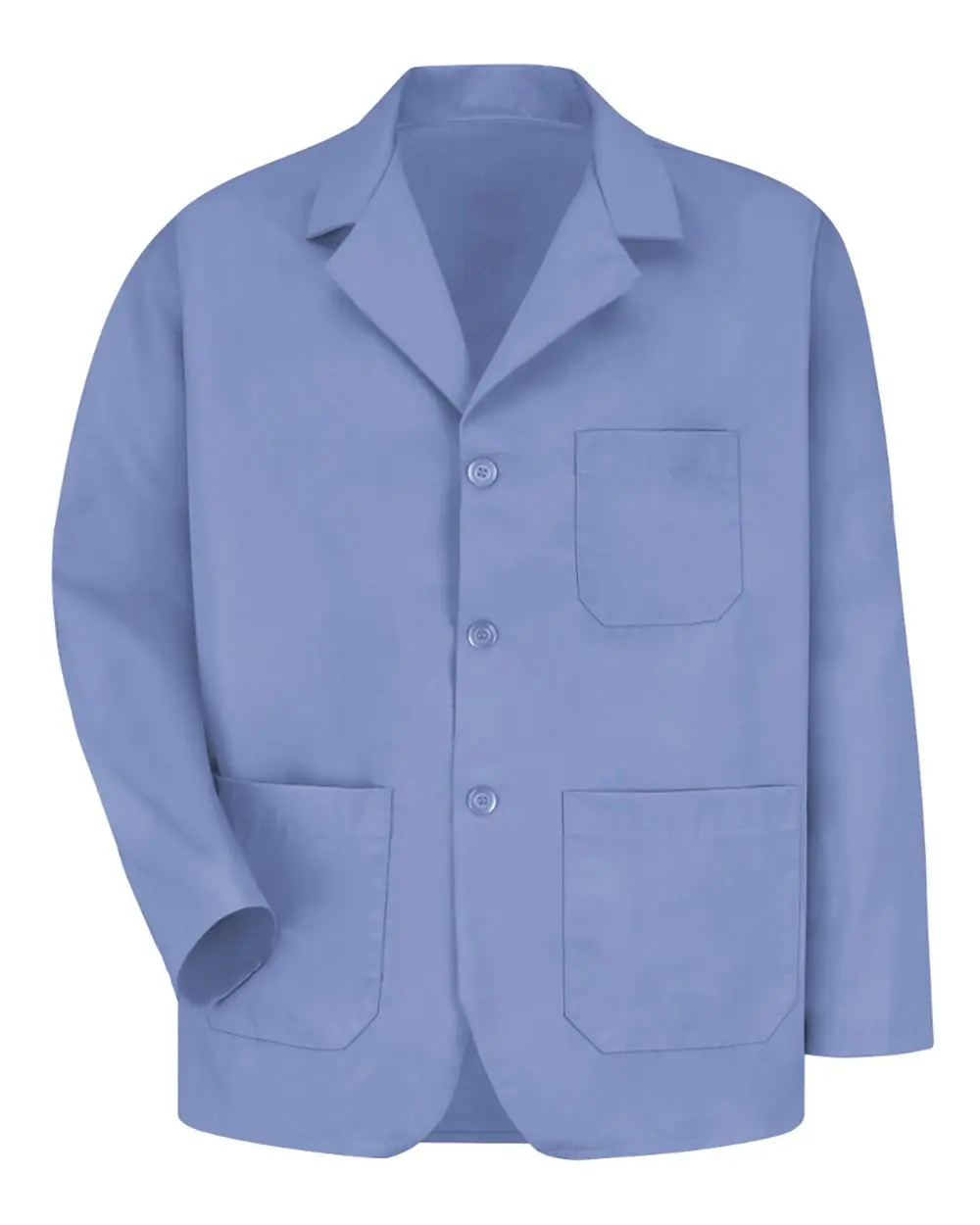 Red Kap Unisex Lapel Counter Coat in Light Blue