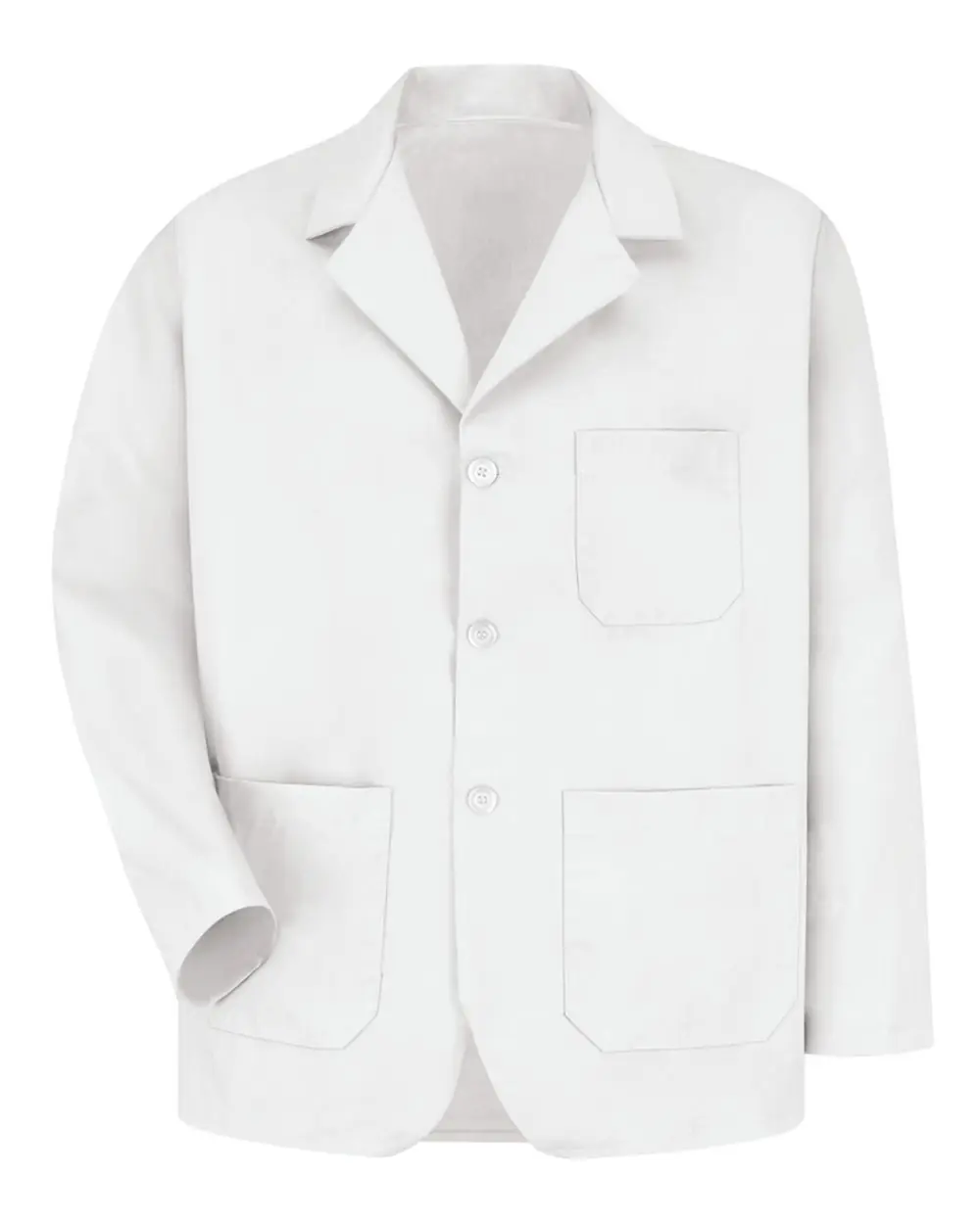 Red Kap Unisex Tall Lapel Counter Coat in White