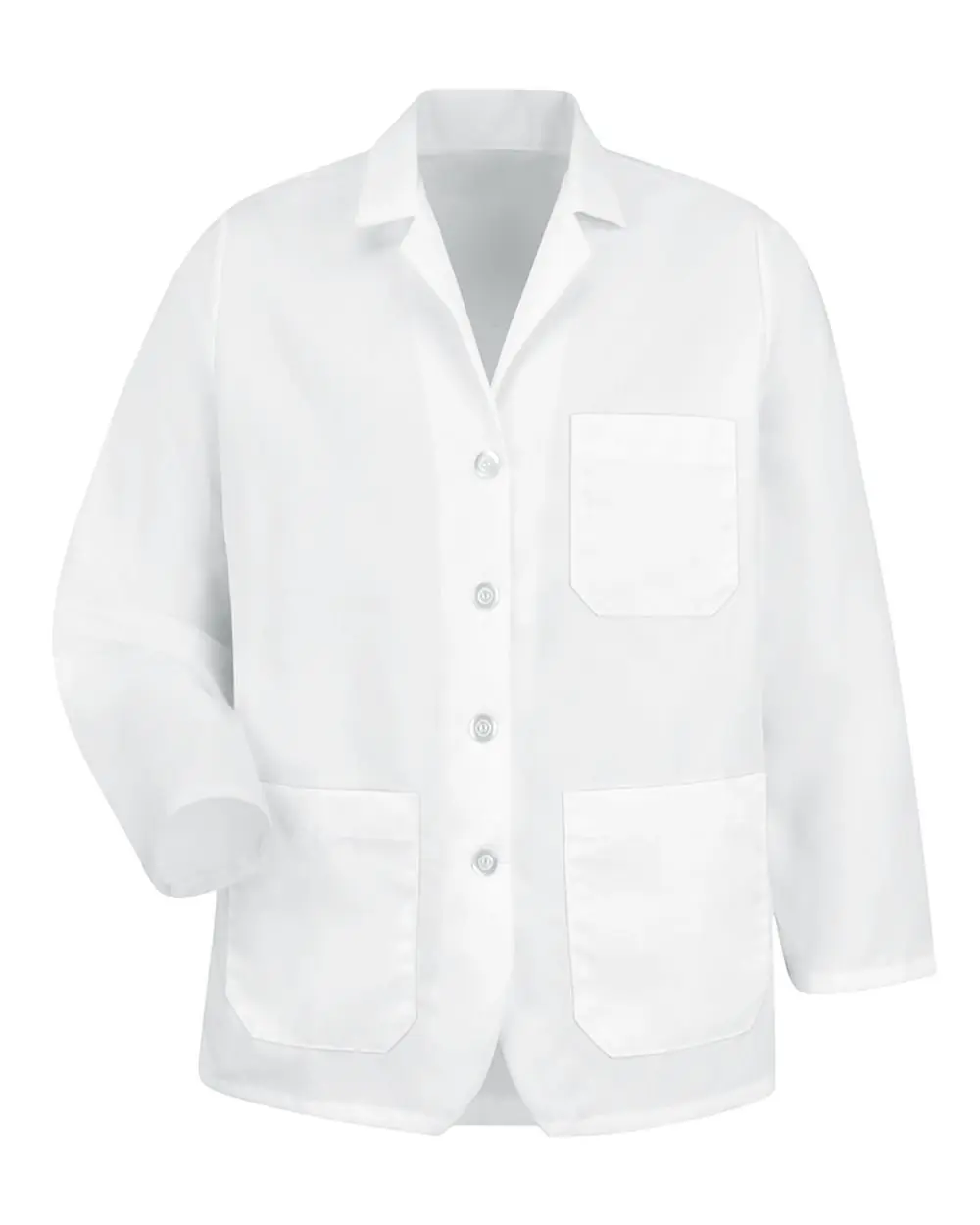 Red Kap Unisex Lapel Counter Coat in White