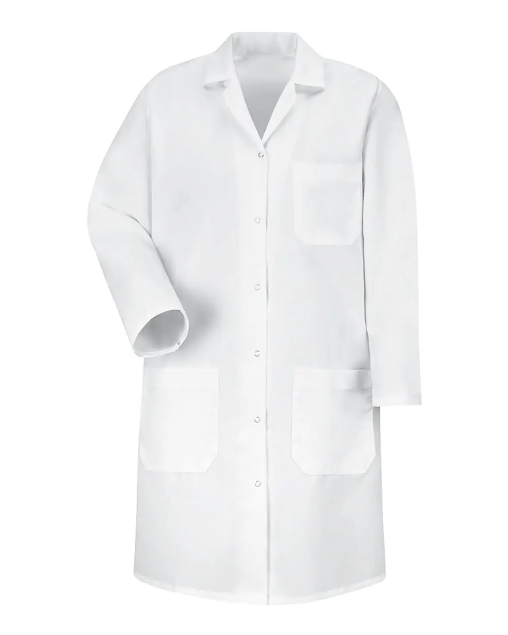 Red Kap Women's Gripper Front Lab Coat in White