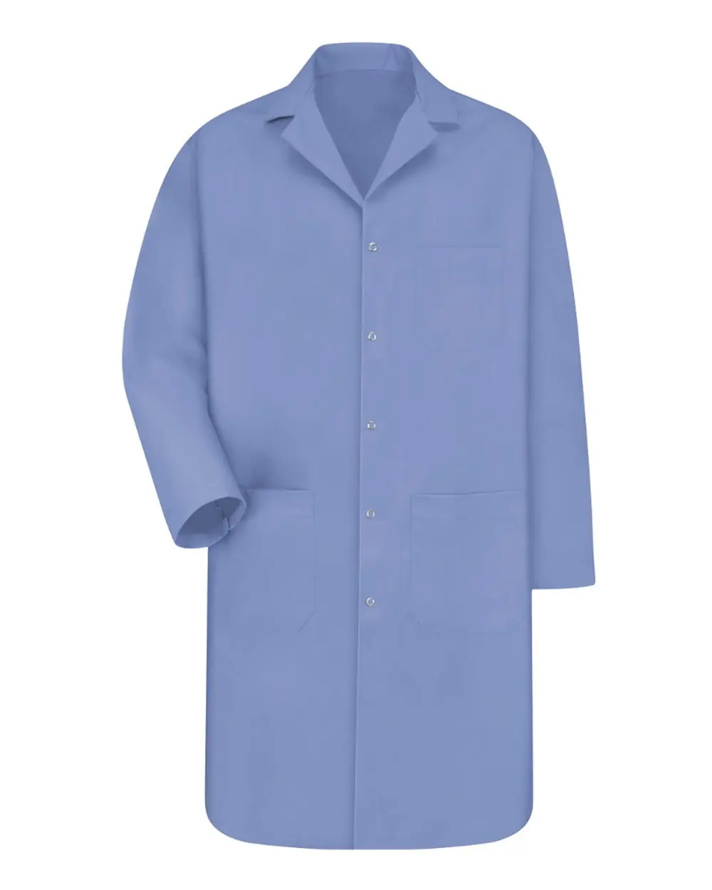 Red Kap Unisex Gripper Front Lab Coat in Light Blue